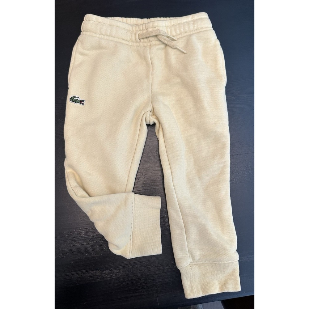 Lacoste Toddler Boy Yellow Cotton Pants Size 2 T